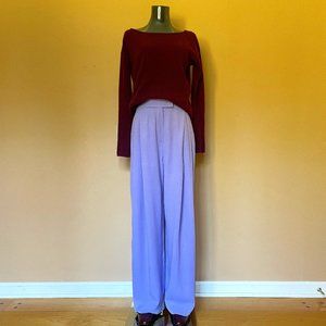 NWT Emporio Armani Envers-Satin Palazzo Trousers
